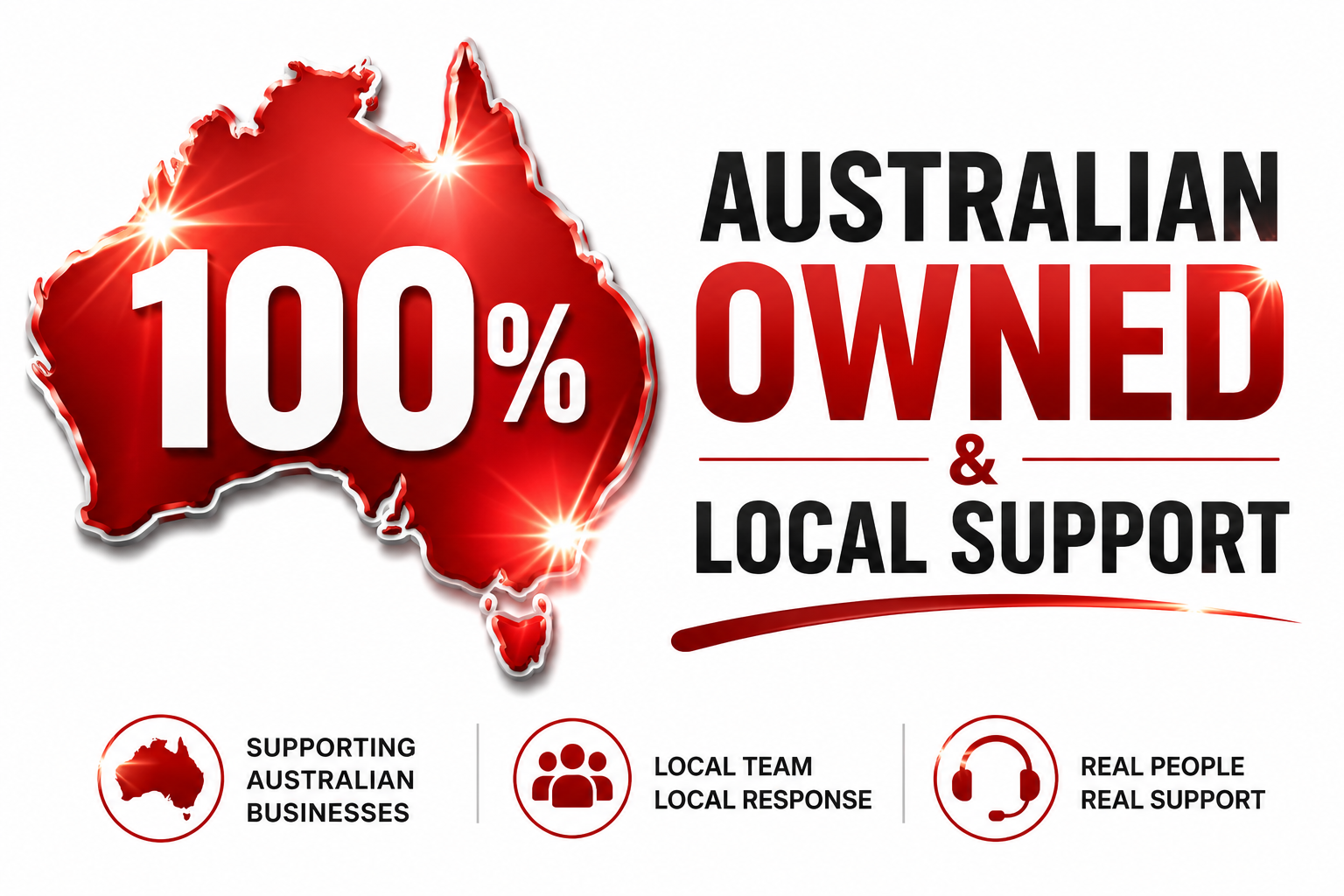 100% Australian Owned and Local Support